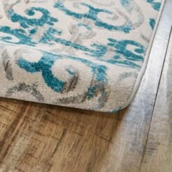 Feizy Rugs Keats 7'10" X 11' Turquoise Area Rug -Home Decoration Series 1526724 4