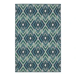Oriental Weavers Meridian 2209B 1'10" X 2'10" Navy Scatter Rug