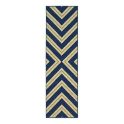 Oriental Weavers Riviera 4589L 2'3" X 7'6" Navy Runner