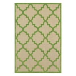 Oriental Weavers Cayman 660F 1'10" X 3'3" Sand/Green Scatter Rug