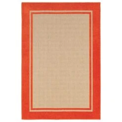 Oriental Weavers Cayman 5594Q 9'10" X 12'10" Sand And Orange Area Rug