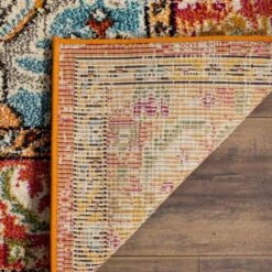 Safavieh Monaco MNC243H-1218 12' X 18' Orange/Light Blue Area Rug -Home Decoration Series 2845685 4