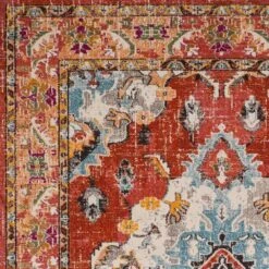 Safavieh Monaco MNC243H-1218 12' X 18' Orange/Light Blue Area Rug -Home Decoration Series 2845685 6