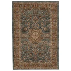 Karastan Spice Market Aksum 90933-50123 8' X 11' Aquamarine Area Rug