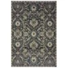 Oriental Weavers Raleigh 022K5 3'10" X 5'5" Navy And Ivory Area Rug