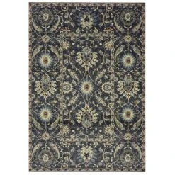 Oriental Weavers Raleigh 022K5 3'10" X 5'5" Navy And Ivory Area Rug