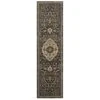 Karastan Spice Market 90661-09097 2'4" X 7'10" Charcoal Runner -Home Decoration Series 2970772 1