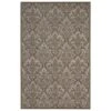 Nourison Damask DAS02 2'3" X 3'9" Grey Area Rug -Home Decoration Series 3093772 1