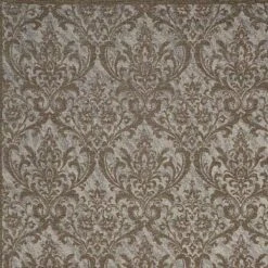 Nourison Damask DAS02 2'3" X 3'9" Grey Area Rug -Home Decoration Series 3093772 9