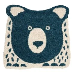 Nourison Hudson DWS01 4' X 4' Blue And White Kids Rug