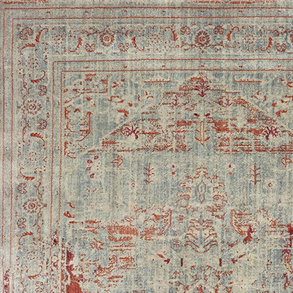 Oriental Weavers Pandora 1501U 2'3" X 7'6" Grey And Orange Runner 4 Oriental Weavers Pandora 1501U 2'3" X 7'6" Grey And Orange Runner - Image 2