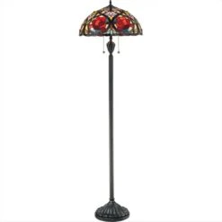Quoizel Tiffany Floor Lamp In Brown