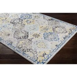 Surya Harput HAP-1072 7'10" X 10'3" Blue, Saffron And Teal Area Rug -Home Decoration Series 3625326 3