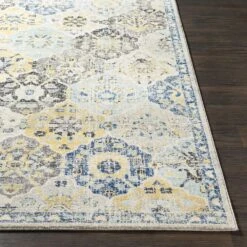 Surya Harput HAP-1072 7'10" X 10'3" Blue, Saffron And Teal Area Rug -Home Decoration Series 3625326 4