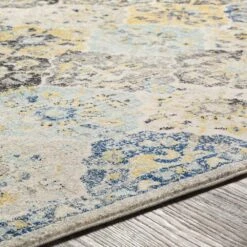Surya Harput HAP-1072 7'10" X 10'3" Blue, Saffron And Teal Area Rug -Home Decoration Series 3625326 5