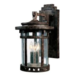 Maxim Lighting Santa Barbara DC 11" X 20" 3 Light Outdoor Wall Lantern In Sienna