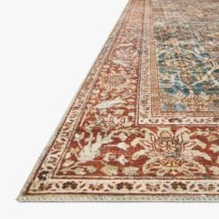 Loloi II Layla LAY-04 9' X 12' Ocean And Rust Area Rug -Home Decoration Series 3716273 8