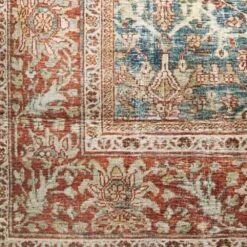 Loloi II Layla LAY-04 9' X 12' Ocean And Rust Area Rug -Home Decoration Series 3716273 9