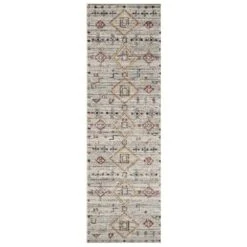 Safavieh Adirondack ADR208F 2'6" X 8' Light Grey And Red Runner