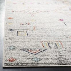 Safavieh Adirondack ADR208F 2'6" X 8' Light Grey And Red Runner -Home Decoration Series 3752096 3