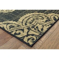 Oriental Weavers Marina 5929K 5'3" X 7'6" Black And Tan Area Rug -Home Decoration Series 3842004 3