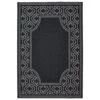 Oriental Weavers Marina 1247K 5'3" X 7'6" Black And Ivory Area Rug -Home Decoration Series 3842194 1