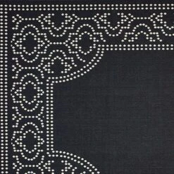 Oriental Weavers Marina 1247K 5'3" X 7'6" Black And Ivory Area Rug -Home Decoration Series 3842194 4
