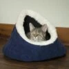 Timberlake Feline Comfort Cavern Pet Bed In Blue 1 Timberlake Feline Comfort Cavern Pet Bed In Blue -Home Decoration Series 38865077 2