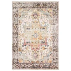 Loloi Clara CLA-01 7'10" X 10'6" Ivory And Charcoal Area Rug
