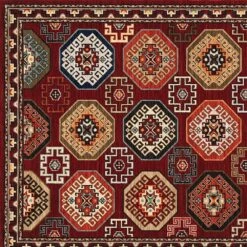 Oriental Weavers Lilihan Geometric 091R6 2'6" X 12' Red Runner 9 Oriental Weavers Lilihan Geometric 091R6 2'6" X 12' Red Runner -Home Decoration Series 4336493 4
