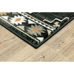 Oriental Weavers Georgia Southwest 605F0 5'3" X 7'3" Charcoal And Ivory Area Rug -Home Decoration Series 4338853 3