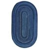 Capel Bayview 0036-470 3' X 5' Oval Twilight Blue Area Rug