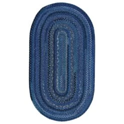 Capel Bayview 0036-470 3' X 5' Oval Twilight Blue Area Rug