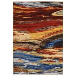 Nourison Chroma CRM04 4' X 6' Lava Flow Area Rug