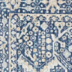 Nourison Lustrous Weave LUW03 2'2" X 7'6" Blue Runner -Home Decoration Series 4559144 6