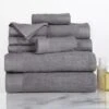 Timberlake Lavish Home Ribbed 100% Cotton 10 Piece Towel Set