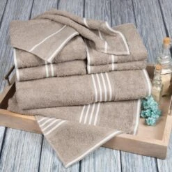 Timberlake Lavish Home Rio 8 Piece 100% Cotton Towel Set