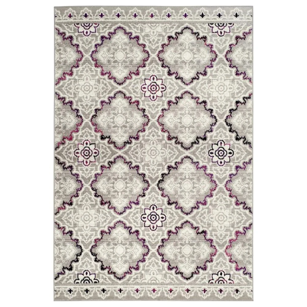 Safavieh Skyler SKY199P 4' X 6' Gray And Pink Area Rug 3 Safavieh Skyler SKY199P 4' X 6' Gray And Pink Area Rug
