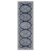 Surya Granada GND-2308 2'6" X 10' Dark Blue, Ivory And Charcoal Runner Rug -Home Decoration Series 4605145 1