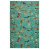 Karastan Prismatic 3'4" X 5' Aqua Kids Area Rug -Home Decoration Series 4662864 1
