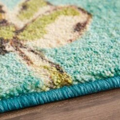 Karastan Prismatic 3'4" X 5' Aqua Kids Area Rug -Home Decoration Series 4662864 4