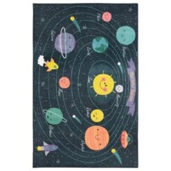Karastan Prismatic 3'4" X 5' Denim Kids Area Rug