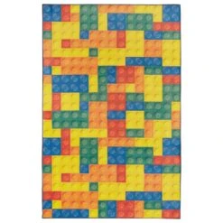 Karastan Prismatic Z0444 A416 3'4" X 5' Multicolor Kids Area Rug