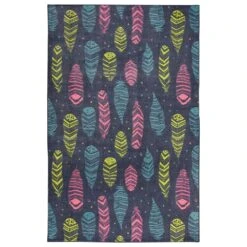 Karastan Prismatic 5' X 8' Navy Kids Rug