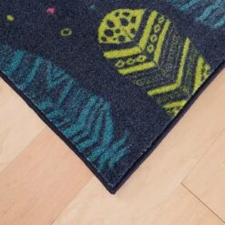 Karastan Prismatic 5' X 8' Navy Kids Rug -Home Decoration Series 4663821 3