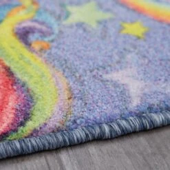 Karastan Prismatic 3'4" X 5' Purple Kids Area Rug -Home Decoration Series 4664548 3