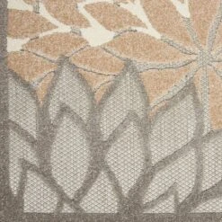 Nourison Aloha ALH05 5'3" Round Natural Indoor/Outdoor Area Rug -Home Decoration Series 4686855 4