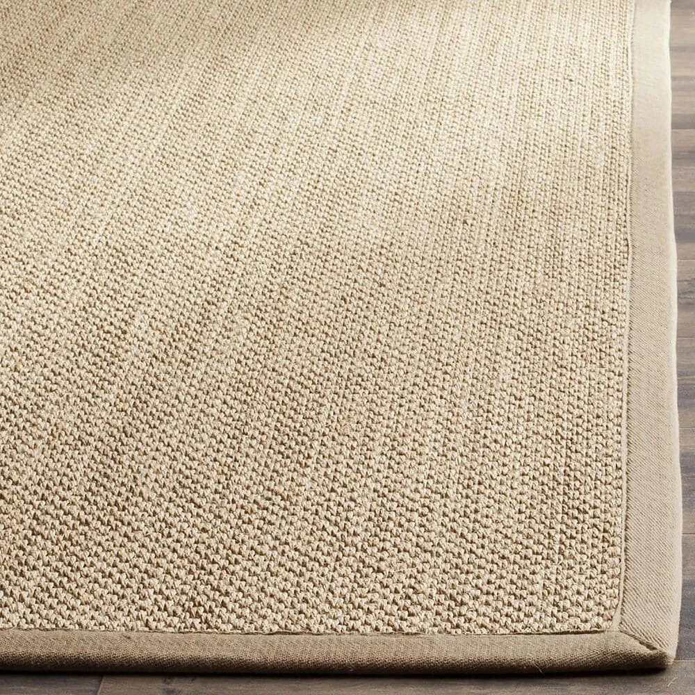 Safavieh Natural Fiber NF141B 10' Square Maize And Linen Area Rug 6 Safavieh Natural Fiber NF141B 10' Square Maize And Linen Area Rug - Image 4