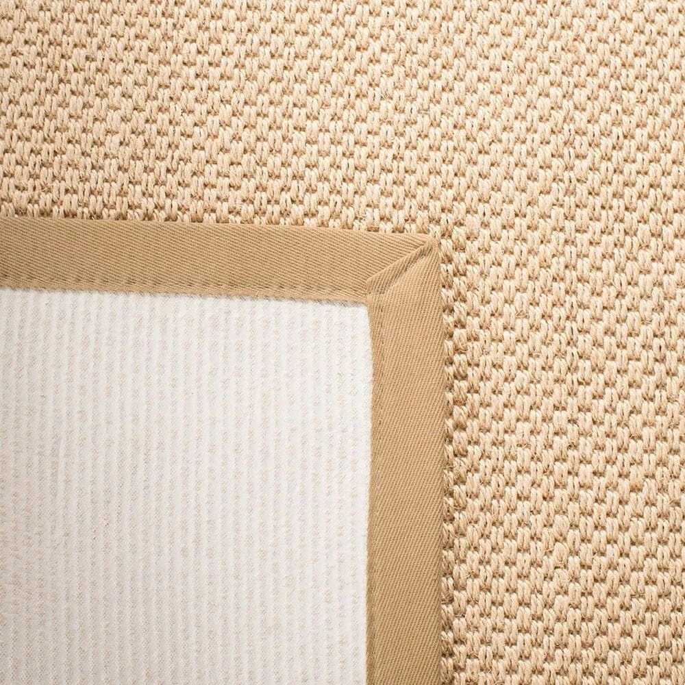 Safavieh Natural Fiber NF141B 10' Square Maize And Linen Area Rug 7 Safavieh Natural Fiber NF141B 10' Square Maize And Linen Area Rug - Image 5