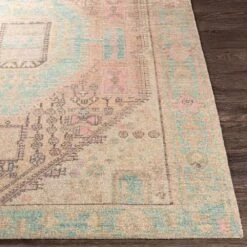 Surya Unique UNQ-2305 5' X 7'6" Pink, Lime, Charcoal And Green Area Rug -Home Decoration Series 4847580 4
